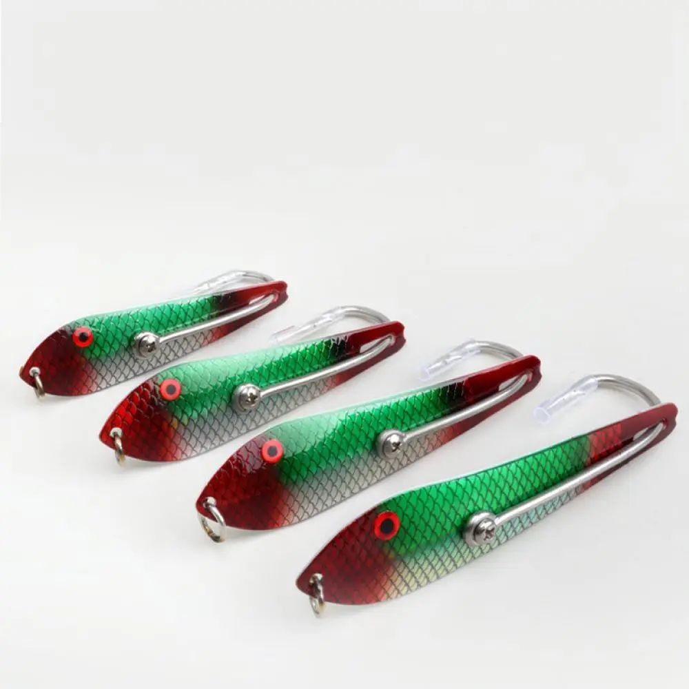 For Teaser Angle Metal Fishing Lure Heavy Spoon Bait Deep Sea Trolling Accessory For Saltwater Predator Fish Catching