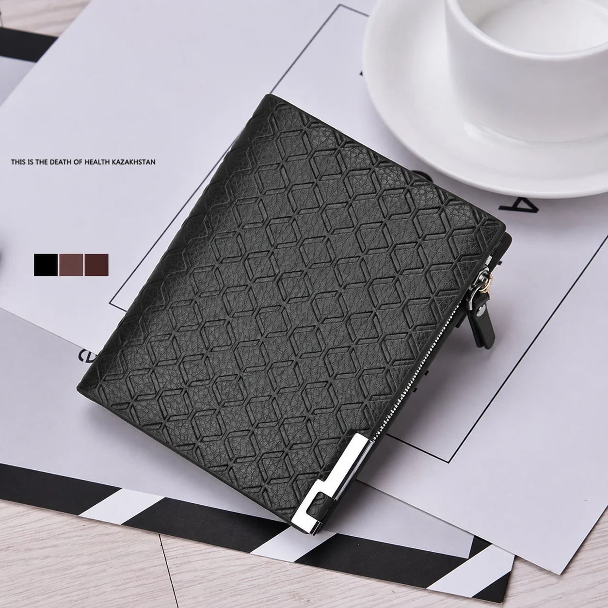 Genuine Leather Wallet Large Capacity Coin Purse Wallet Men'S Wallet Multi-Card For Daily Commute Travel Business Occasions