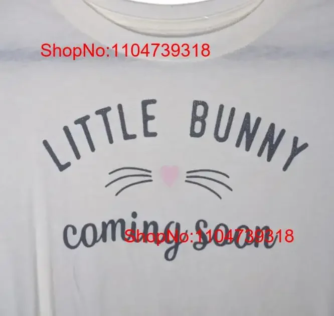 

NEW Isabel Maternity Little Bunny Coming Soon T Shirt Size Medium vintage Washed streetwear Stretched Comfortable Unisex