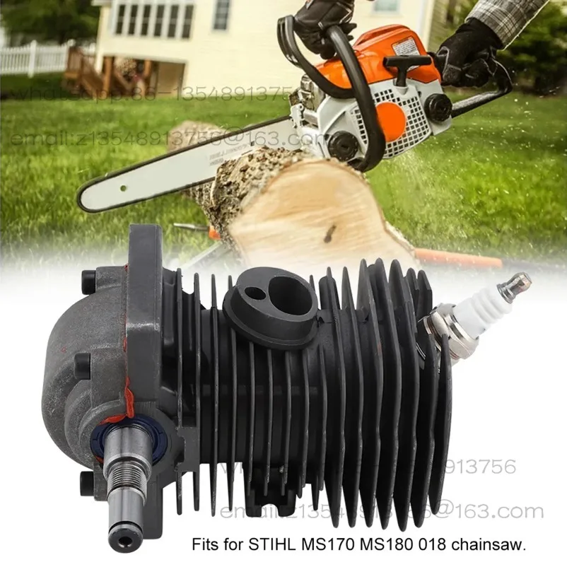 Cylinder Piston Crankshaft Engine Motor 38MM Cylinder Piston Crankshaft for  MS170 MS180 018 Chainsaw Engine Motor Cylinder