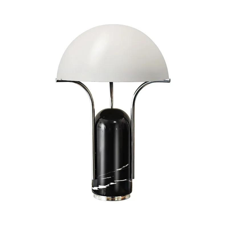 Bedroom bedside lamp model room decoration study villa hotel modern simple marble living room table lamp