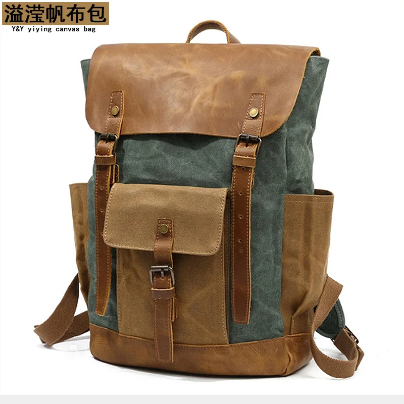 mochila-vintage-para-hombre-al-aire-libre-bolso-de-lona-mochila-de-viaje-de-cuero-crazy-horse-mochila-impermeable-para-ordenador-portatil-de-lona-encerada