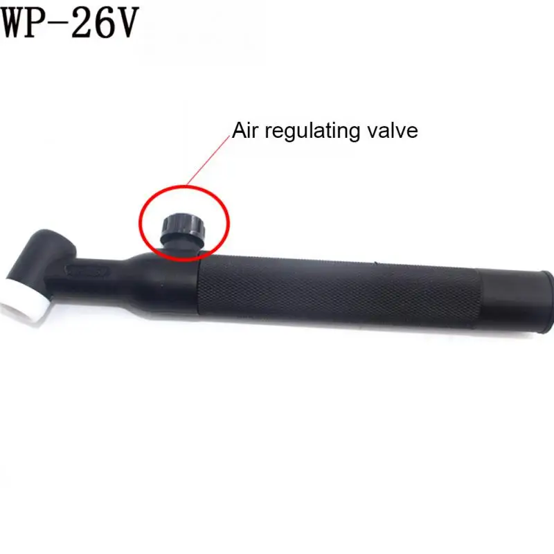 

Argon Welding Torch Head Wp-26 Wp-26f Wp-26v Wp26fv Argon Arc Welding Bendable Gun Head Tig Torch Body Rotatable Black