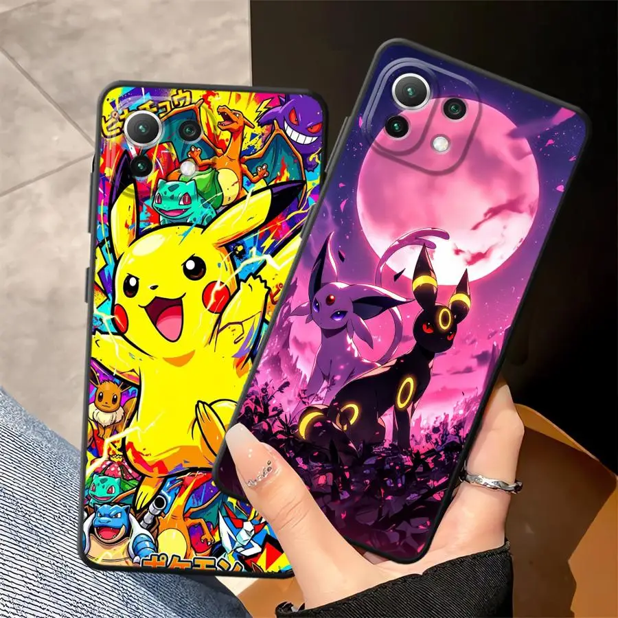 Hülle für Xiaomi Mi 10T 12X 12 13 Lite 11 12T Pro 11T 14 15 Pro Funda Handyhülle Hot Anime Pokemon