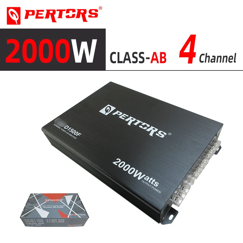 

Car Audio Amplifer , Power 4 Channel Amplifier QPERTORS -D1500F FOUR Channel Amplifer
