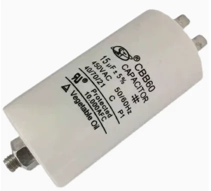 Condensador universal de 25 uf CBB60 Condensadores de funcionamiento del motor Condensador de arranque de bomba de agua Motores de CA de 450 V