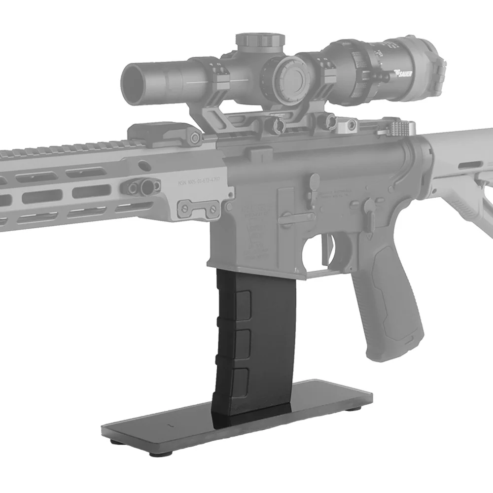 AR Display Stand (GEL), ABS Decorative Magazine, Glass Base, Rifle Station, Hunting Soft Accessories