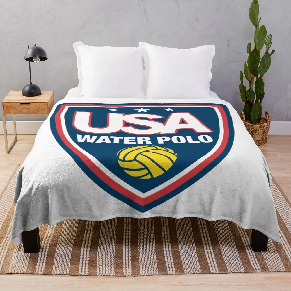 

USA Water Polo Throw Blanket All Season Soft Lightweight Blanket for Home