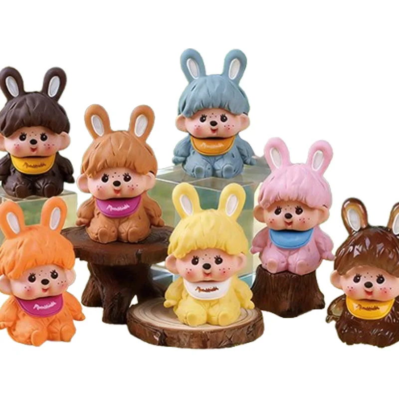 

New model ‌Monchhichi Ornaments Cute Doll Tide Play Live Match-up Living Room Desktop Small Ornaments