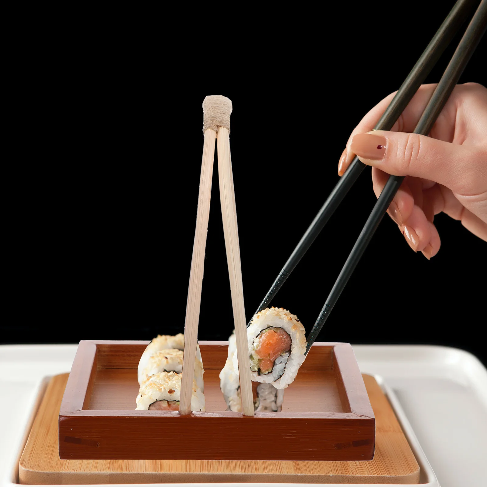 

Wood Sushi Plate Compact Size Lightweight Reusable Easy Wash Perfect for Restaurant Hotel