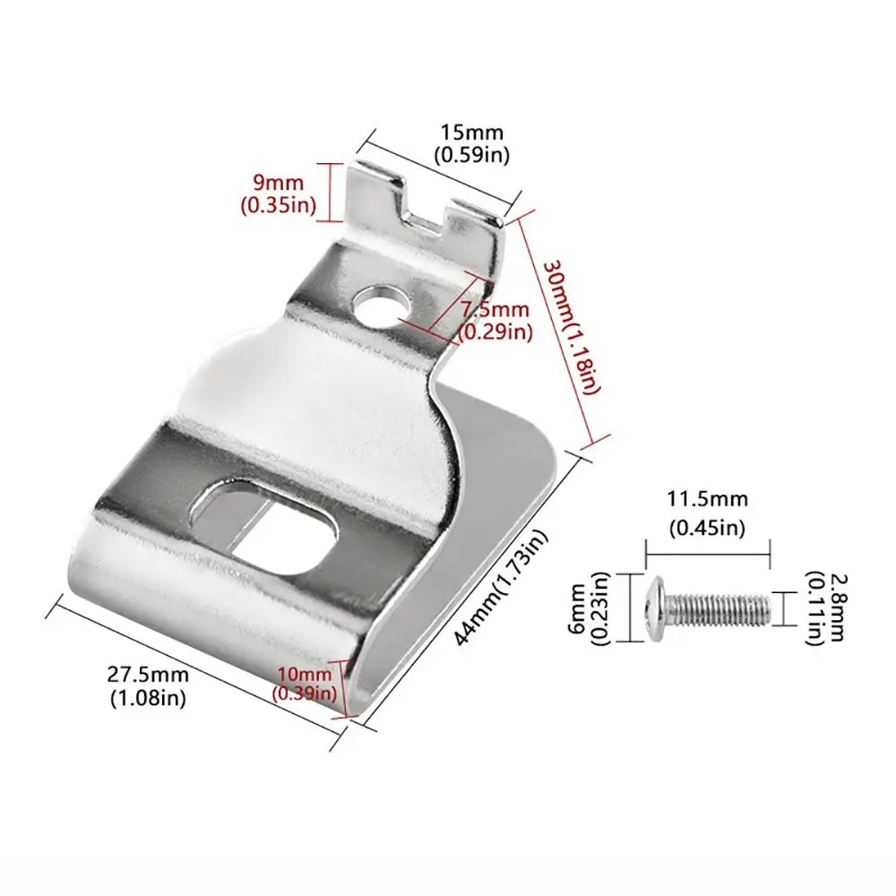 1Pcs With Screw Electric Drill Belt Clip DCD980 Hammer Impact Wrench Belt Hooks N268241 N169778 Power Tool Accessories