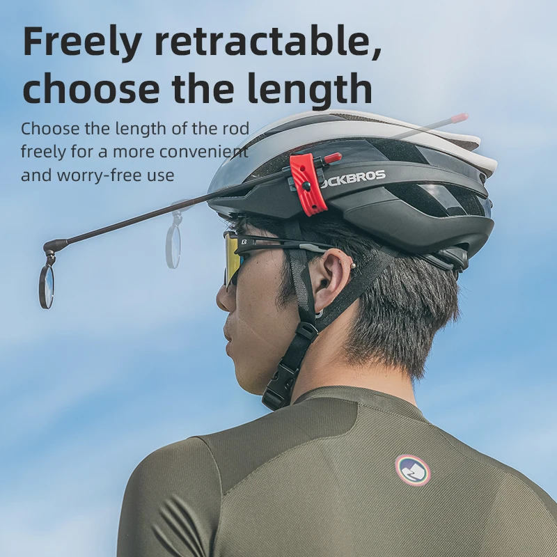 Espejo retrovisor 360° para casco de bicicleta ROCKBROS – Flexible y ajustable