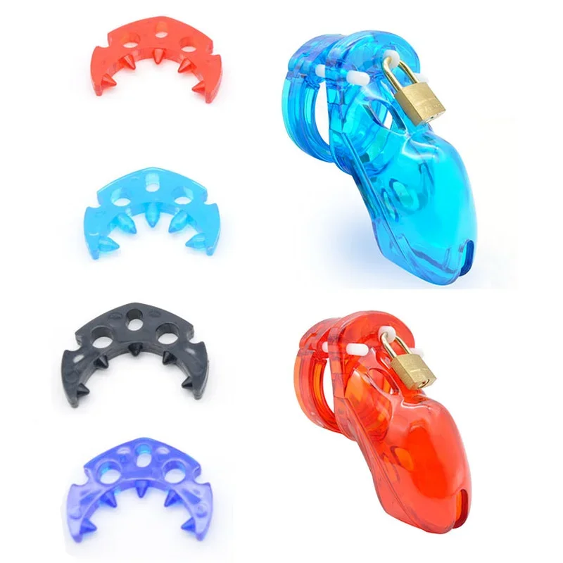 CB6000 Anti-off Spiked Ring Poly-carbonate Male Chastity Device Cage BDSM Bondage Penis Cock Ring for Men Sex Toys Adult Games view 2