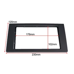2 Din Stereo Radio Navigation Fascia Panel Frame Trim for Ford For Focus CMax Easy Installation Factory Specifications