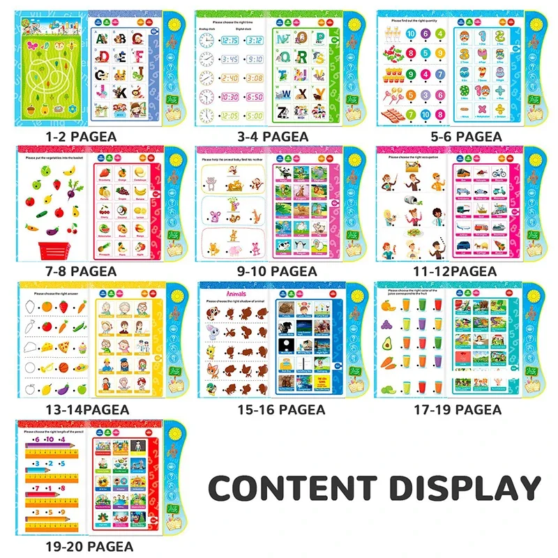 Leermachine voor kinderen Elektronische intercomboek Stemleerboek Plus Smart Pen Puntleesmachine Pen 3-6 jaar oud