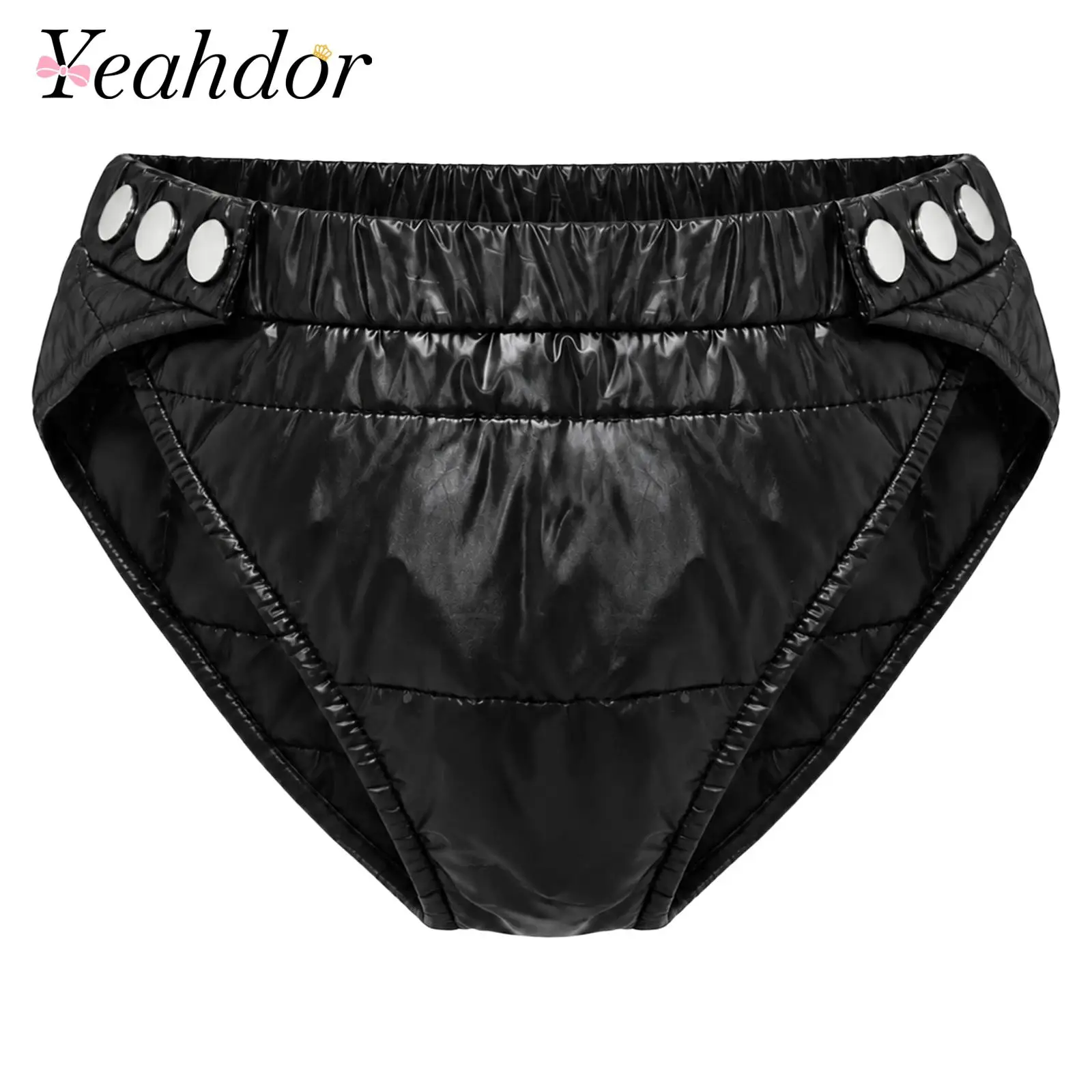 Kids Boys Girls Adaptive Underwear Elastic Waistband Side Adjustable Press Buttons Padded Briefs Leakproof Panties Diaper Cover