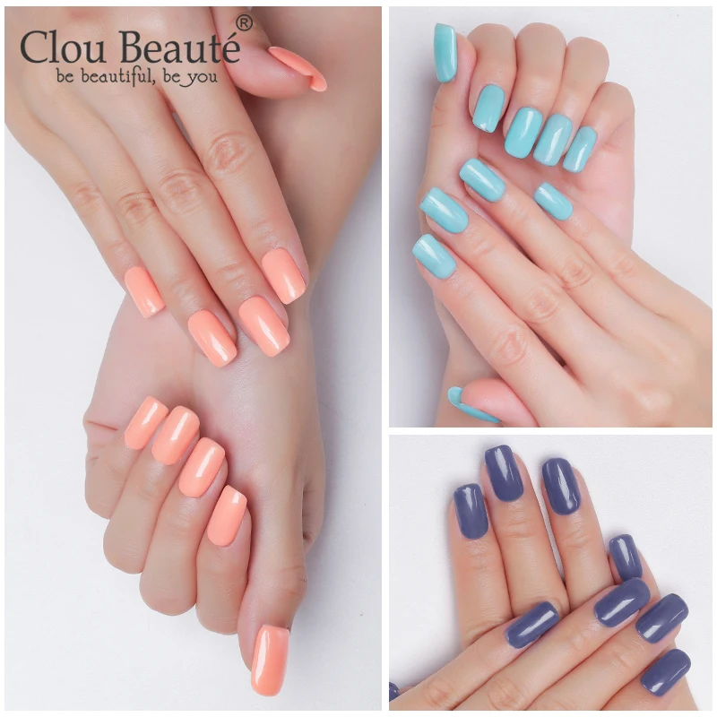 Clou Beaute 15ml Gel Nail Polish Vernis Semi Permanent Soak Off UV Nail Art Designs Manicure Gel Glossy Nail Glue Access Varnish