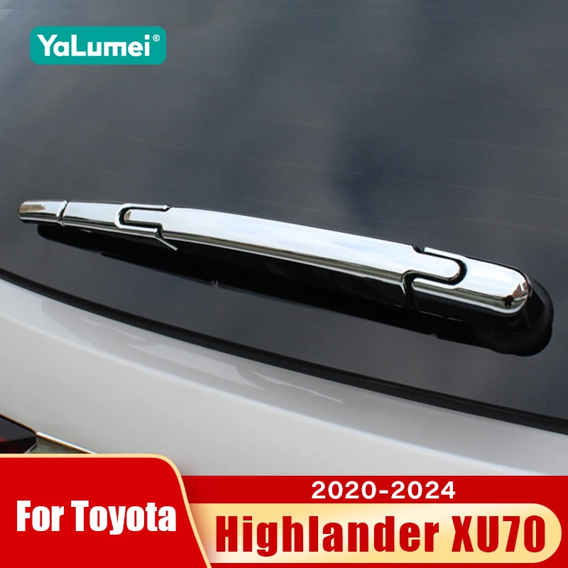 

For Toyota Highlander XU70 2020 2021 2022 2023 2024 Kluger Car Rear Wiper Cover Rear Window Wiper Nozzle Decoration Accessories
