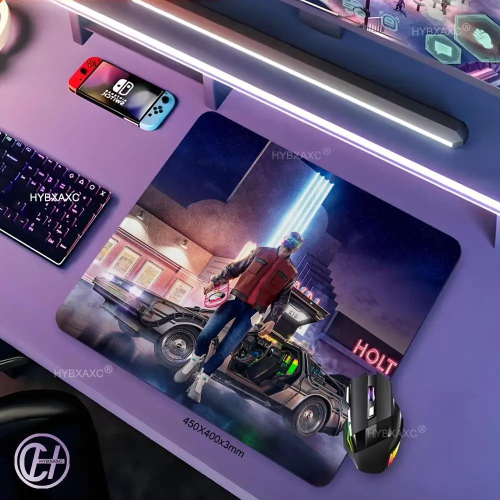 Back to The Future Small Gaming Mouse Pad PC Gamer Keyboard Mousepad Computer Mouse Mat Laptop Carpet HYBXAXC Anime mouse pad
