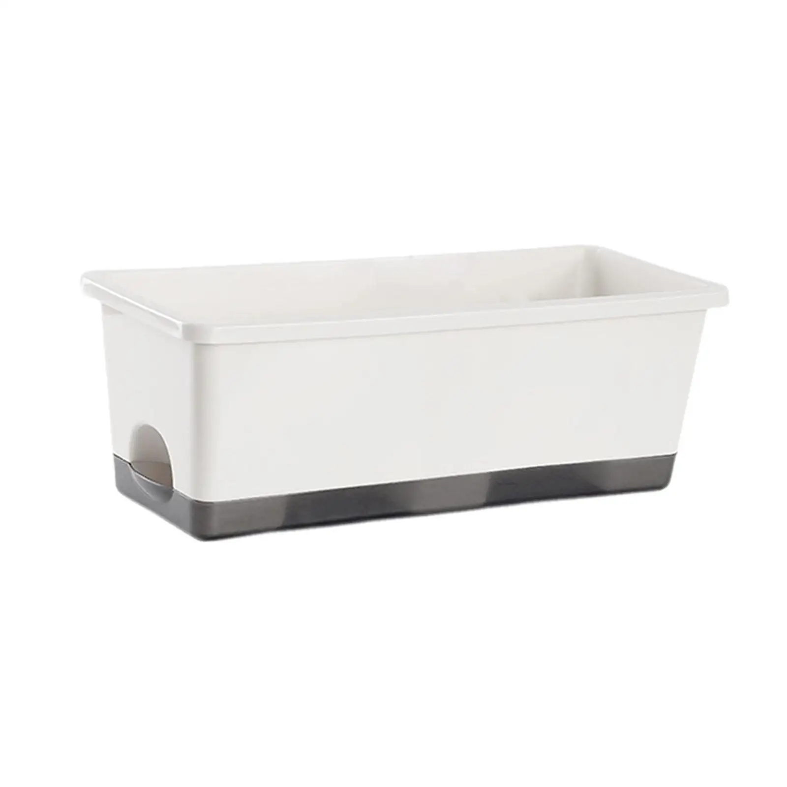 Window Box Planter Windowsill Planter Organizer Balcony Planter Box Unique Plant Container Rectangular for Yard Porch Balcony
