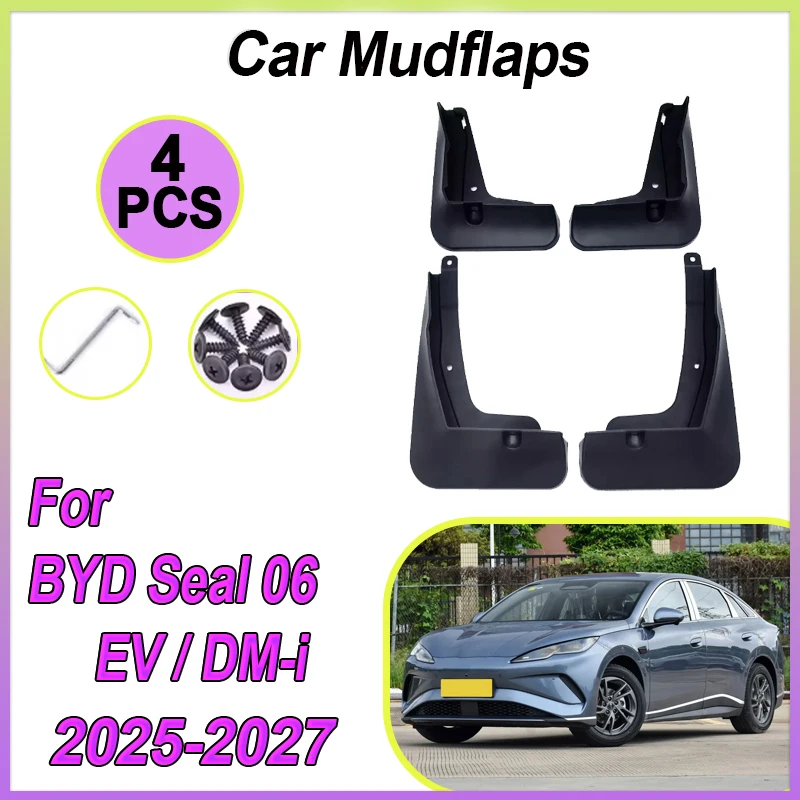 Car Mudguards For BYD Seal 06 EV MK1 06 DM-i MK2 2025 2026 2027 Anti-splash Mud Flaps Guard Fender Splash Wheels Car Accessorios