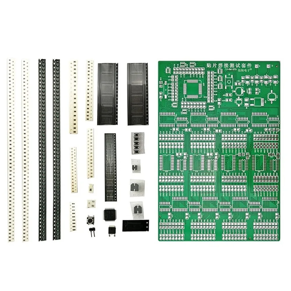 SMT Soldering Training Practice Board 300 SMD Component High Intensity Welding Practice Kit for Beginner Electronic DIY Learning