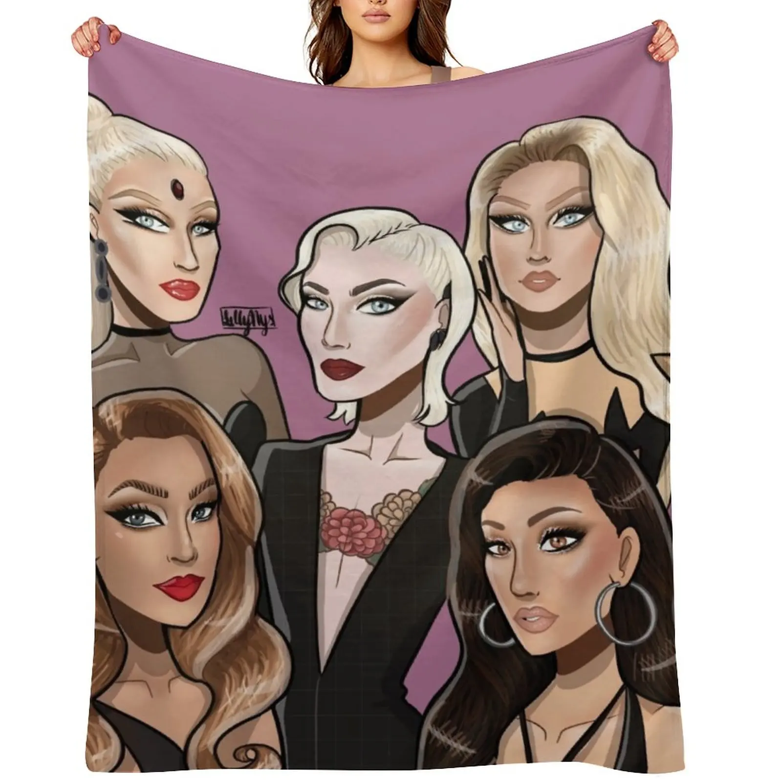 Look Queens 2 Throw Blanket Soft Plush Plaid Sofa Throw Sleeping Bag anime Blankets