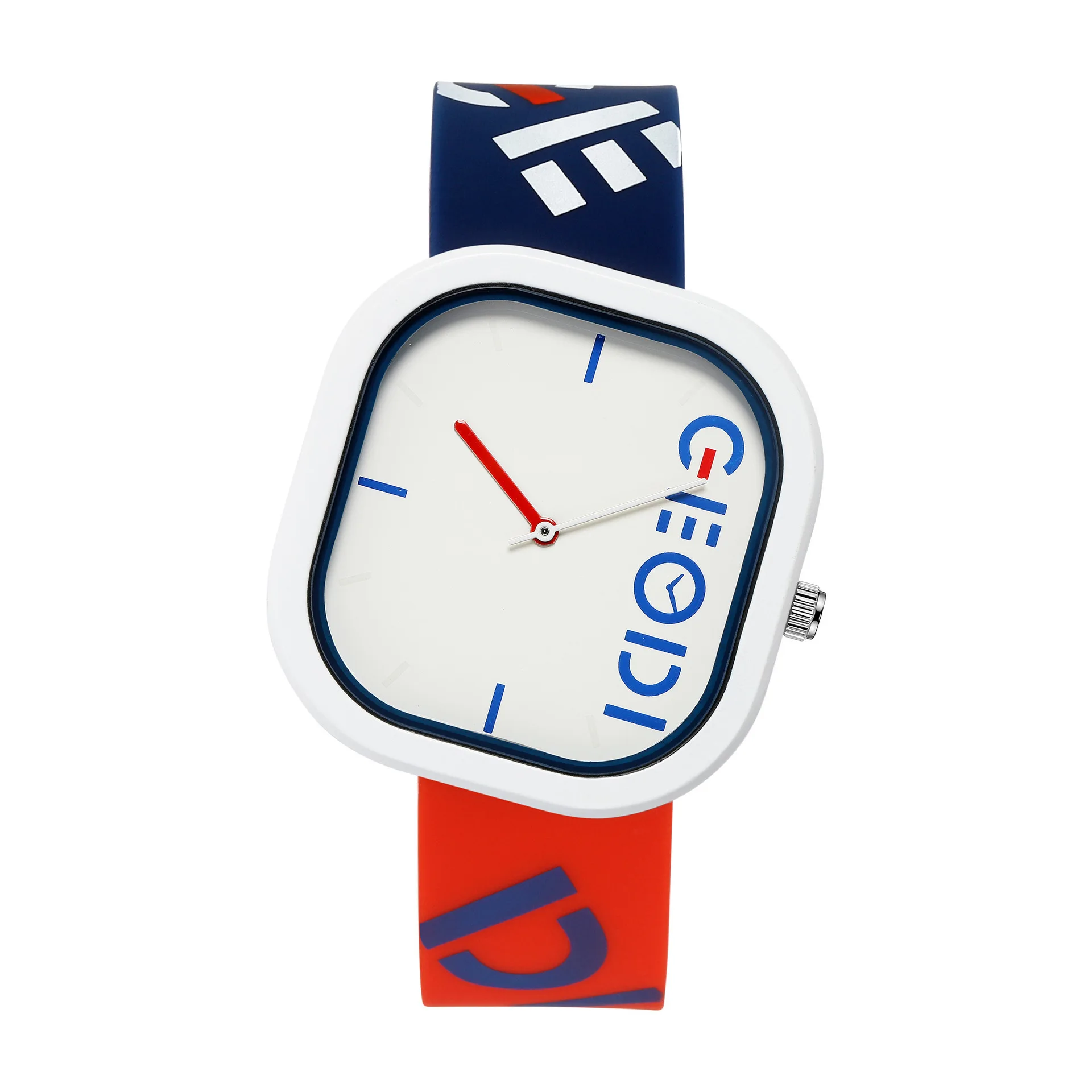 GEDI Sports Style Young Fashion Watches Silica Irregular Square Quartz Wristwatches Reloj Unisex Simple Watch Preppy Style Ivy