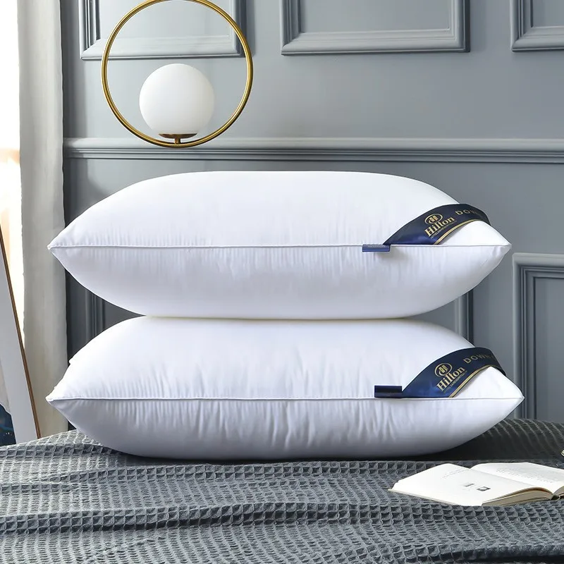 

Feather Velvet Neck Support Single Pillow Core Pure White Brushed Gift Pillow