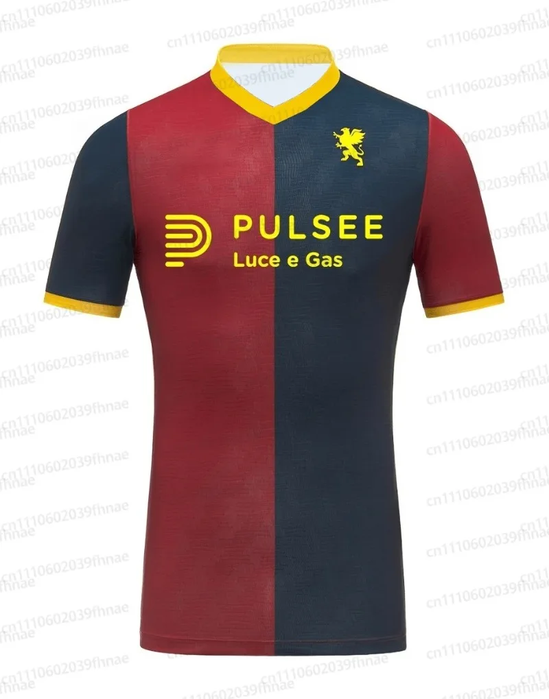 2026 Soccer Jersey New Men T Shirt Women Tee Quick Dry Short Sleeves Genoa Football Fan Tshirt CFC FamilyMatching