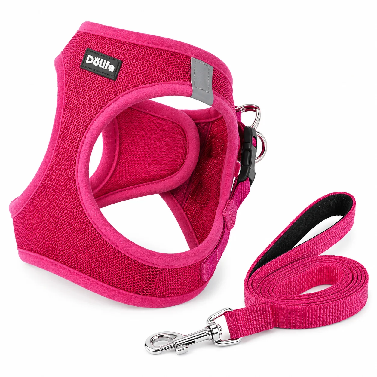 Adjustable Step In Dog Harness Reflective Soft Mesh Vest No Pull Walking Harness for Small Dogs Puppies Breathable Quick Dry