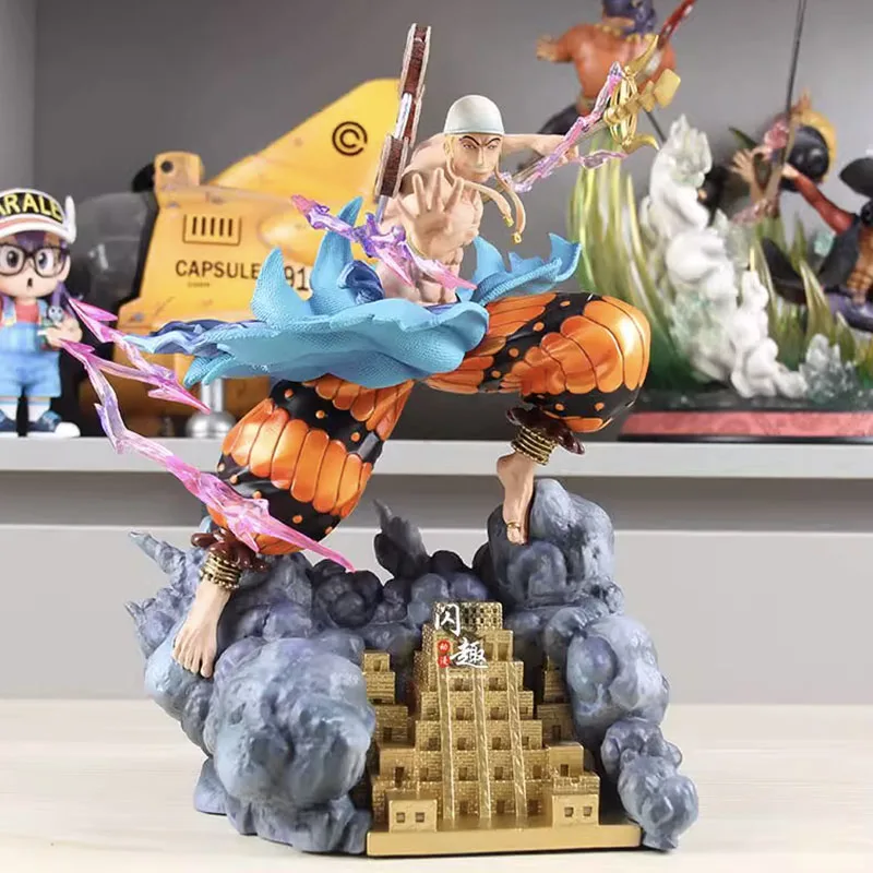 

One Piece Action Figure Anime One Pieces Eminem Figuras Manga Enel Figurine 28cm GK Statue PVC Model Ornament Toys Gift for Kids