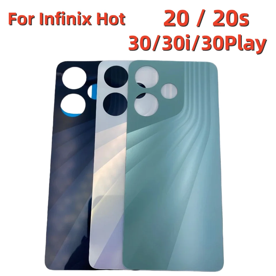 For Infinix Hot 20 Hot 30 Hot 30i Back Battery Cover Door Housing Rear Case Repair For Infinix Hot 20s Hot 30 Play NFC