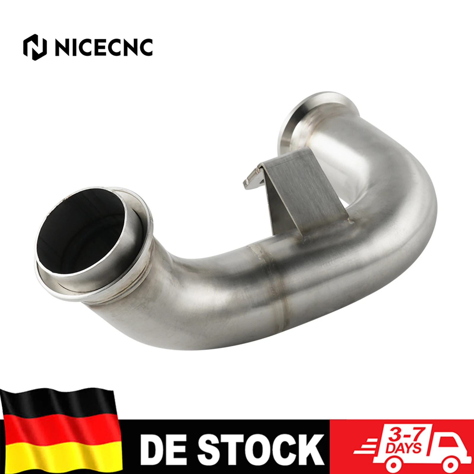 Image of (EU-Lager) Für KTM 790 Adventure/R 19-22 890 Adventure/R/Rally 2021-2022 Husqvarna Norden 901 2022 Auspuffrohr Mittelrohr Verbindungsstück