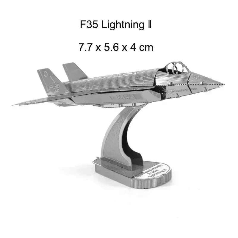 3D Metall Puzzles Militär J-20 J-10B SU-34 KA-50 Kämpfer UFO RAH-66 Hubschrauber DIY Handgemachte Montieren Modell Puzzles
