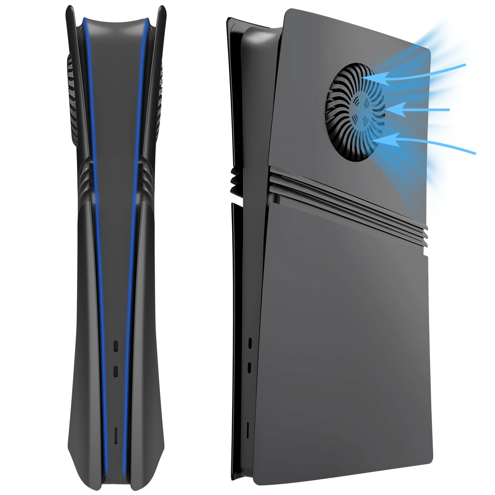 Painel de substituição respirável para ps5 pro console de edição digital para p5 pro edição digital caso de substituição escudo do console de jogo