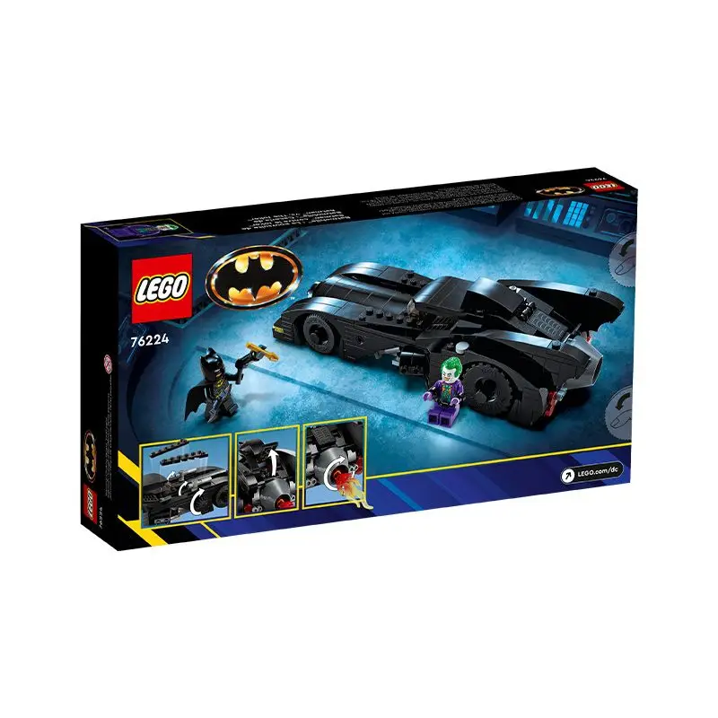 LEGO DC Batmobile: Batman vs. The Joker Chase 76224 Building Toy Set Batman\'s Iconic Vehicle with Weapons and a Minifigure Xmas