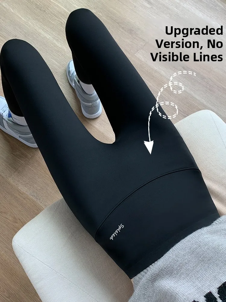 

Женские утепленные леггинсы для йоги с высокой талией, облегающие, на флисовой подкладке, для весны, осени и зимы, повседневные, для коррекции фигуры