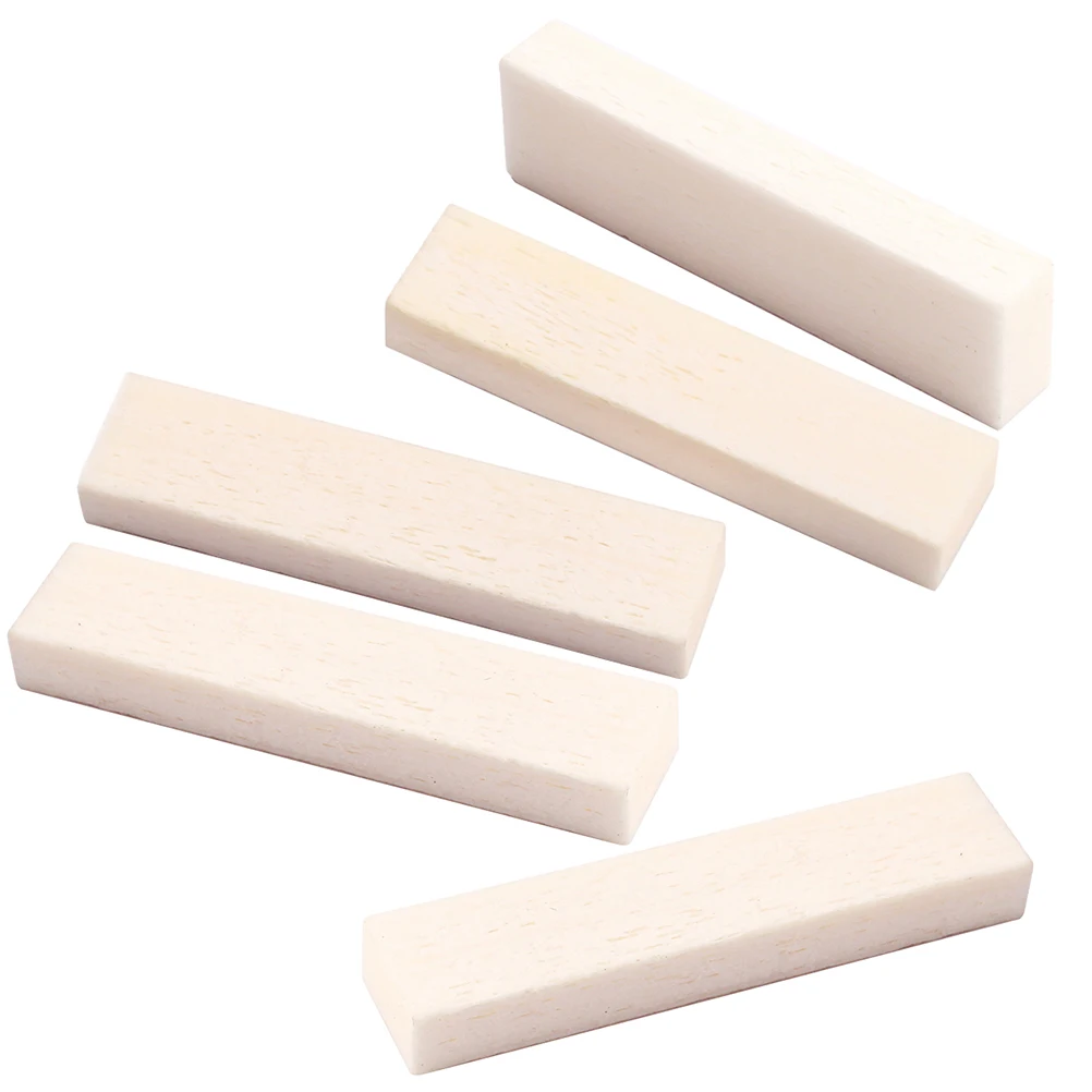 

5 Pcs Bovine Bone Material Guitar Nut Electric Pegs Luthier Replacement Spare Parts Acoustic Accessory Earth Tones