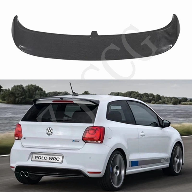 

For VW Polo Spoiler ABS Material Car Rear Wing Primer Color VW polo Rear Spoiler For Volkswagen new Polo Spoiler 2011-2018