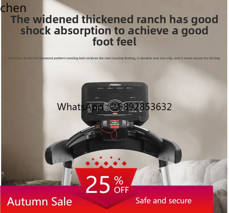 

commercial intelligent treadmill large multi-function shock absorption silent private training studio