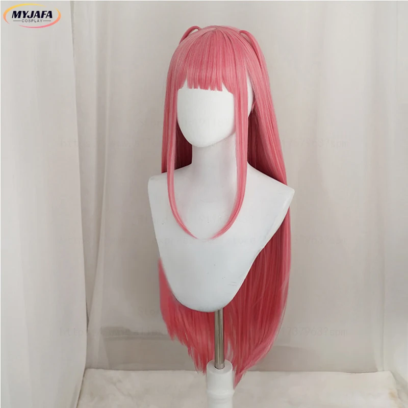Perruque de Cosplay Nakano Nino de haute qualité, cheveux synthétiques longs et lisses roses résistants à la chaleur, perruques Anime Lolita d'halloween + bonnet de perruque