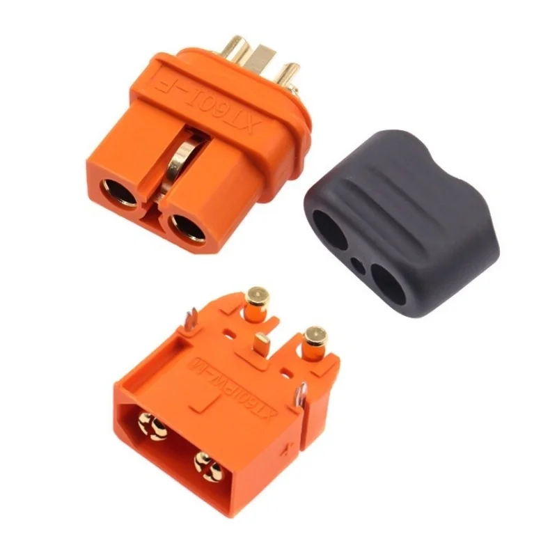 2pcs XT60I-F Male/Female Connector for RC Model Power Battery High Current Connector with Signal Pin XT60IPW-M