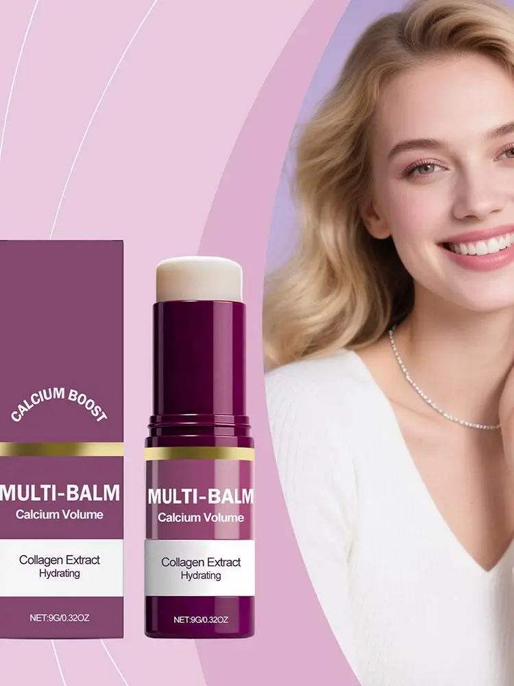1/2/3PCS Calcium Volume Multi Balsem Stick, Collageen Hydraterende Stick Gezichtscrème Anti Rimpel Hydraterende voor Ogen Hals Gezicht Huidverzorging - afbeelding 2