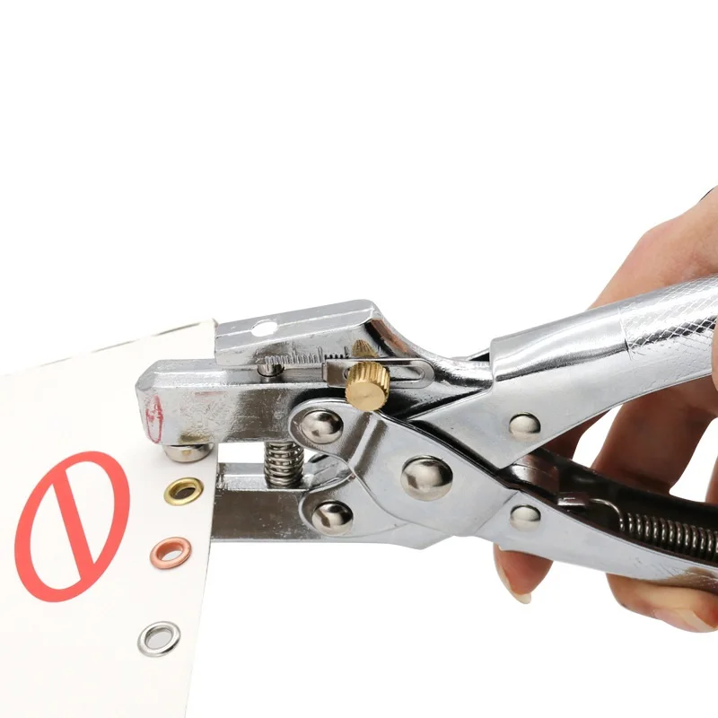 

Dual-Purpose Tool Grommet Eyelet Pliers Kit, Portable Grommet/Puncher Hand Press kit for Leather/Belt/Shoes/Cloths