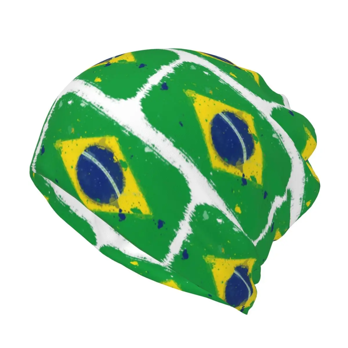 Brazil Flag Bandana Neck Cover Wrap Scarf Warm Headband Beanies Hat Unisex Adult Winter