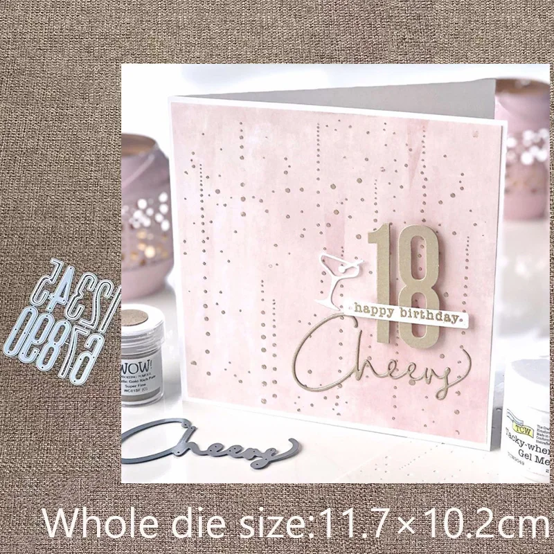 XLDesign Craft Metall-Schablonenform, Stanzform, 0–9 Zahlen, Dekoration, Sammelalbum, Stanzungen, Album, Papier, Karte, Basteln, Prägen