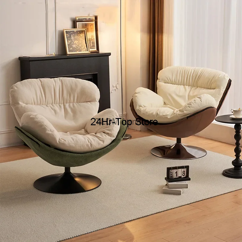 

Swivel Designer Chairs Floor Luxury Comfy Reading Modern Makeup Chair Accent Nordic Bedroom Relax Sillas Living Room Furniture