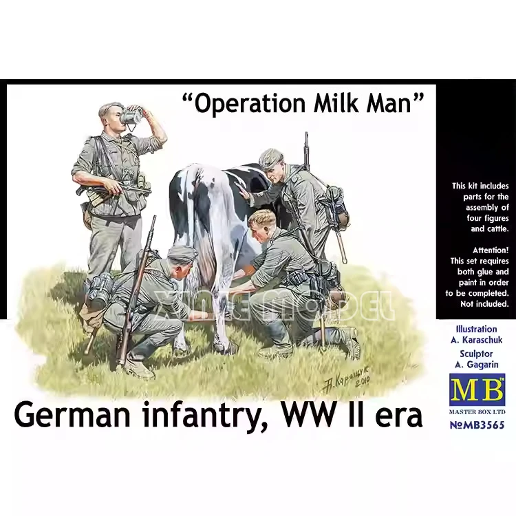 

Master Box Plastic Assembled Model Kit MB3565 Operation Milk Man German infantry, WW II era 1/35