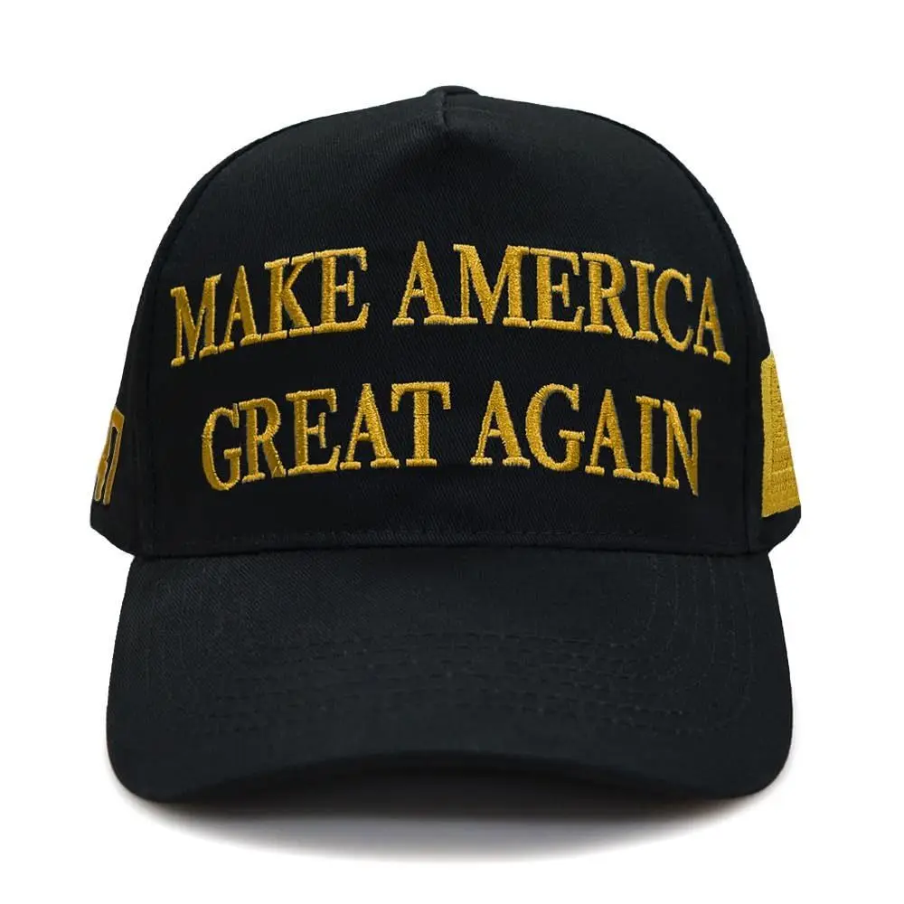 New USA Embroidered Baseball Cap Adjustable Solid Color Donald Trump MAGA Hat Sun Hat Casual Trump 2024 Hat